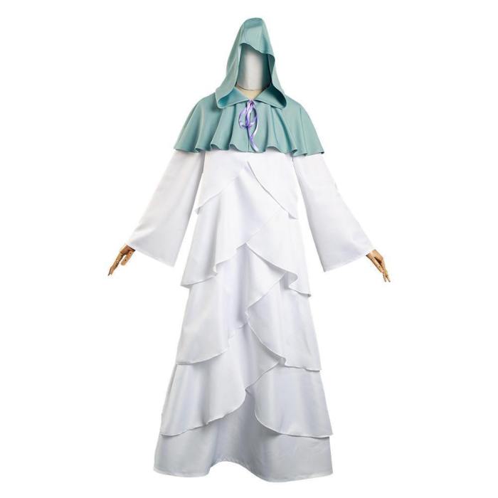 The Promised Neverland Mujika Long Robe Cloak Outfits Halloween Carnival Suit Cosplay Costume