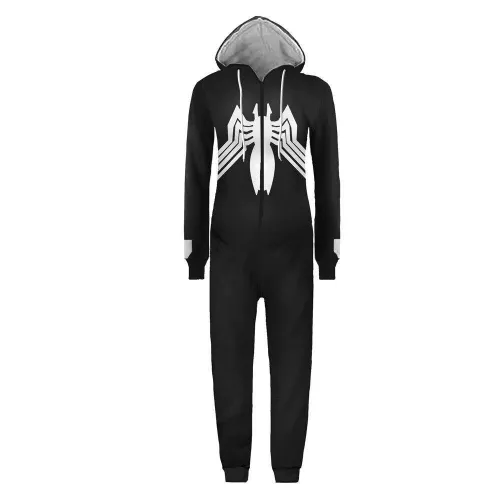 Adult Men Venom Spider Cosplay Costumes Jumpsuit Sleepwear Pajamas