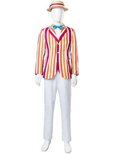 Mary Poppins  Film Bert Dick Van Dyke Suit Cosplay Costume