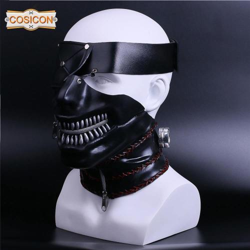 Tokyo Ghoul 2 Kaneki Ken Cosplay Masks Latex Zipper Adjustable Cool Masks Halloween Party Prop
