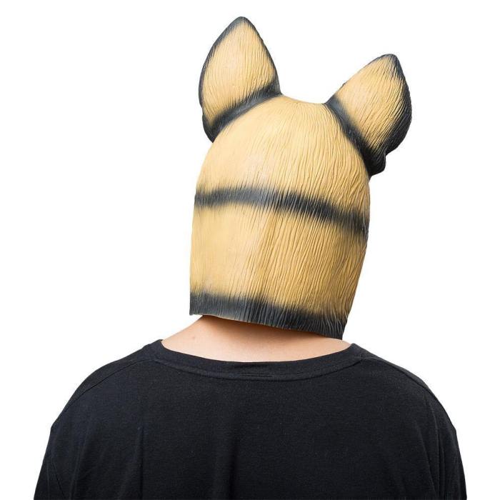 Police Dog Wolf Dog Helmet Animal Latex Helmet Adult Full Face Halloween Cosplay Props