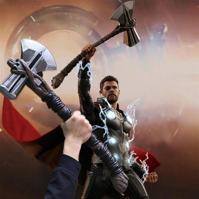 Thor Axe Hammer Cosplay Weapons Thunder Stormbreaker Halloween Props
