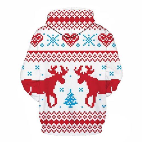 Reindeer Christmas Hoodie - Sweatshirt, Hoodie, Pullover