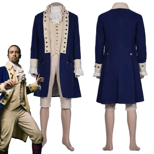 Hamilton Replica Colonial Victorian Edwardian Halloween Carnival Suit Cosplay Costume