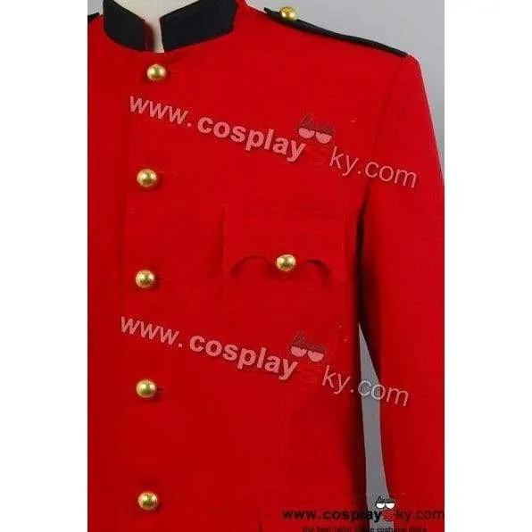 Due South Red Mountie Serge Uniform Tunic Costume