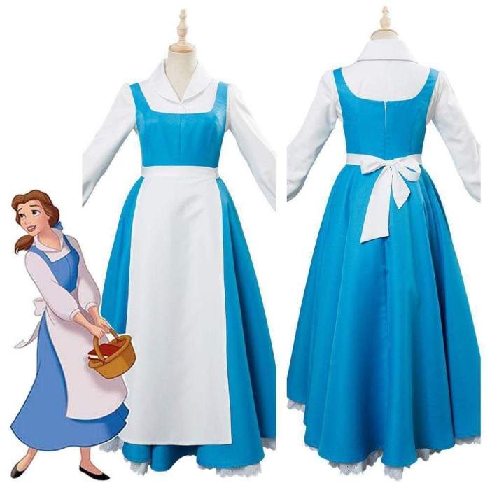  Beauty And The Beast Princess Belle Cosplay Costume