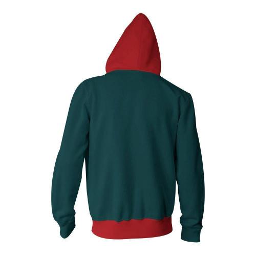 Kids Into The Spider-Verse Hoodie Sweatshirt Miles Morales Zipper Jacket Coat Cosplay Costume