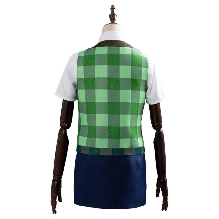 Game Animal Crossing Isabelle Halloween Women Uniform Outfits Cosplay Costume