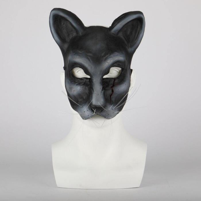 Movie Pet Sematary Church Cat Mask Ellie'S Cat Cosplay Animal Masks Scary Horror Halloween Party Mask Latex Adult Prop