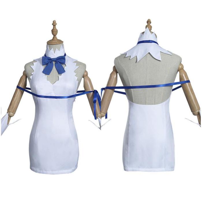 Is It Wrong To Try To Pick Up Girls In A Dungeon-Hestia Women Dress Outfits Halloween Carnival Suit Cosplay Costume