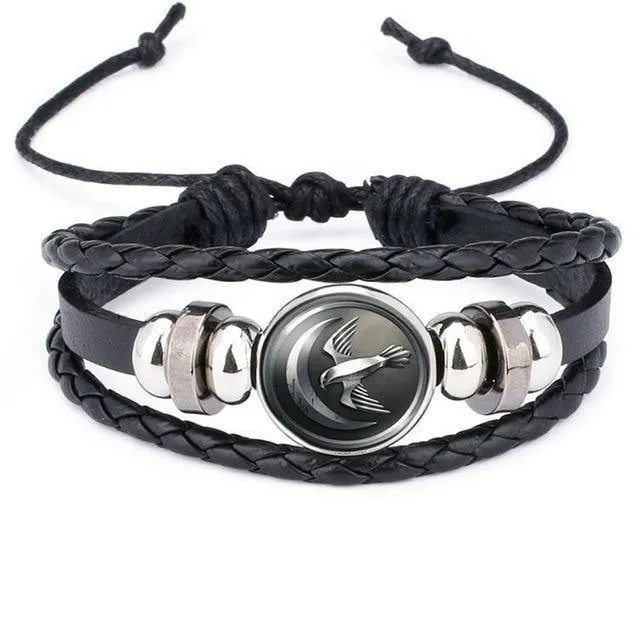 Game Of Thrones Leather Bracelet House Stark Targaryen Multilayer Casual Fashion Braided Leather Bracelets