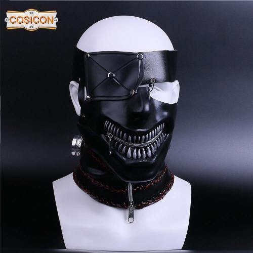 Tokyo Ghoul 2 Kaneki Ken Cosplay Masks Latex Zipper Adjustable Cool Masks Halloween Party Prop