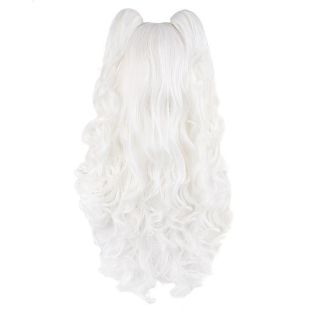 Mapofbeauty Long Wavy Cosplay Wigs Ponytails Shape Claw Heat Resistant Synthetic Hair