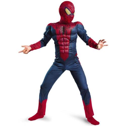 Boy Amazing Spiderman Movie Character Classic Muscle Marvel Costume