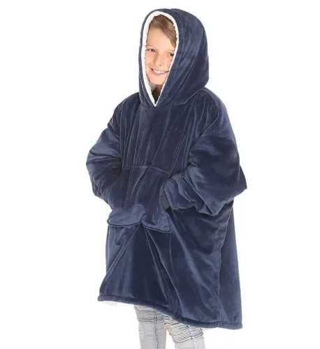 Winter Thick Tv Blanket Sweatshirt For Kids