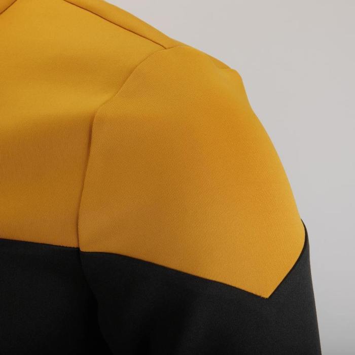 Star Trek Picard Startfleet Uniform New Engineering Gold Top Shirts Halloween Cosplay Costume