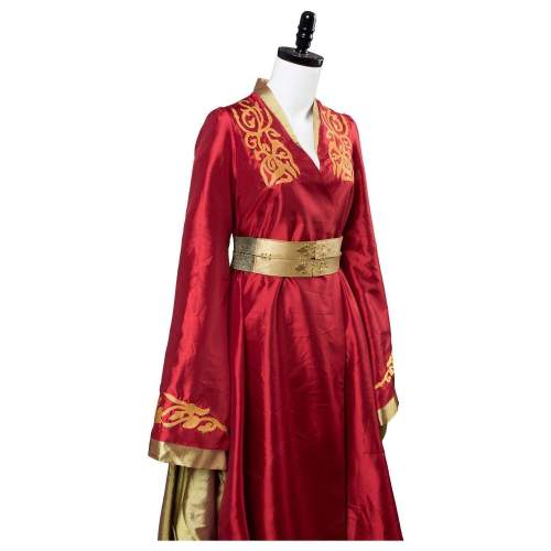 Game Of Thrones Cersei Lannister Red Luxury Dress Cosplay Costume