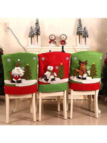 Christmas Chair Cover Set Christmas Decoration