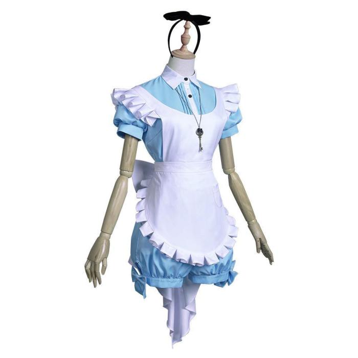 Black Butler Ciel Phantomhive Maid Apron Dress Uniform Outfits Halloween Carnival Suit Cosplay Costume