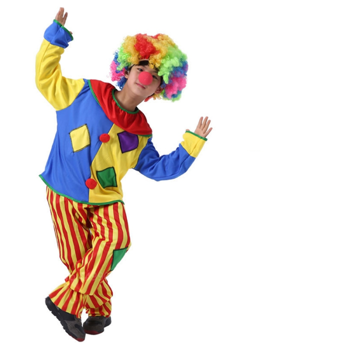 Halloween Carnival Cosplay Masquerade Circus Stage Kids Clown Costumes