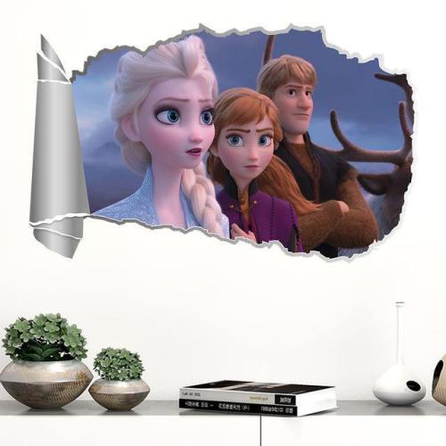 Frozen Elsa Anna Wall Stickers Wallpaper Rooms Home Pvc Mural Posters
