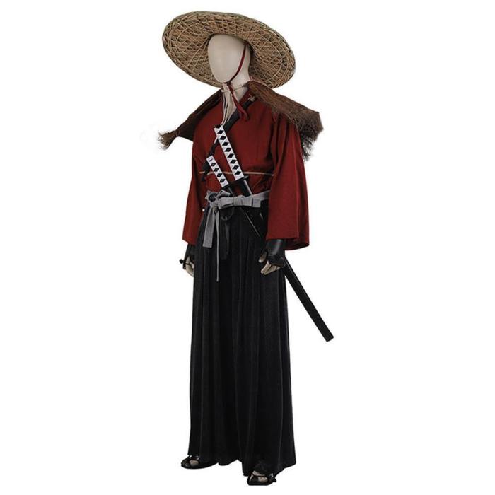 Game Ghost Of Tsushima Jin Sakai Halloween Carnival Costume Japan Samurai Warriors Outfit Cosplay Costume