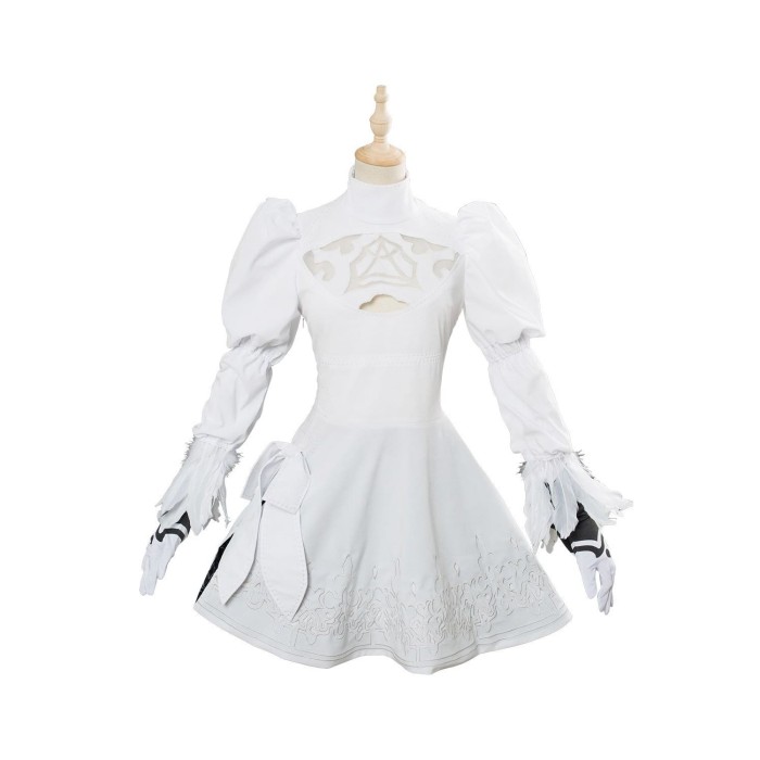 Soul Calibur 6 2B Outfit Cosplay Costume White Version