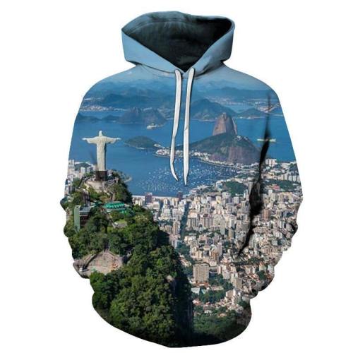 Rio De Janeiro 3D - Sweatshirt, Hoodie, Pullover
