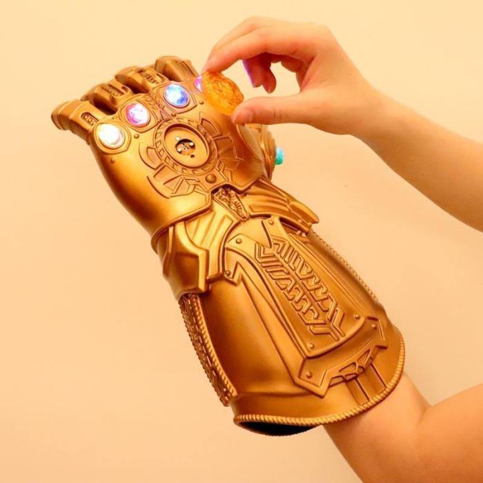 Avengers: Endgame Thanos Infinity Gauntlet Gloves Stone Movable Led Light Infinity War Glove Avengers Thanos Glove Hand Wear