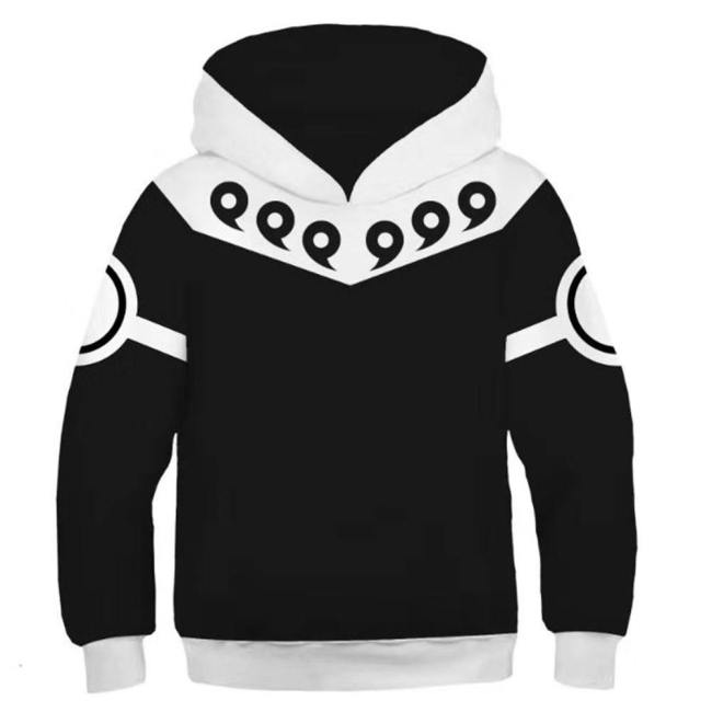 Kids Anime Hoodies Naruto Pullover 3D Print Jacket Sweatshirt