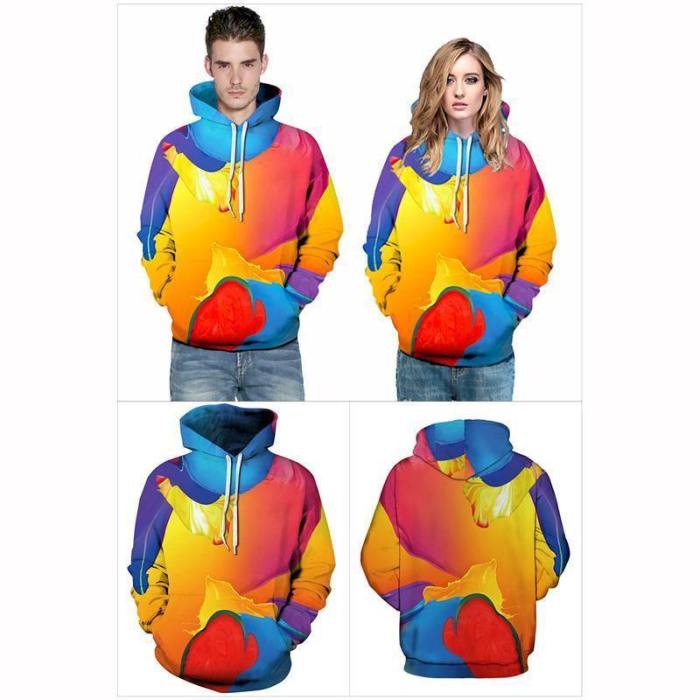 3D Sweatshirt Print Geometric Abstract Hoodie