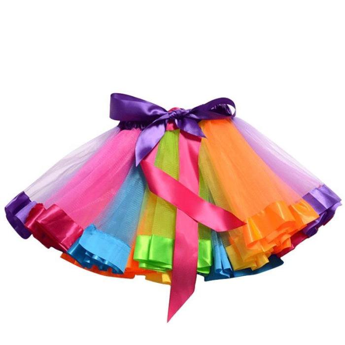 Summer Baby Girls Toddler Princess Unicorn Rainbow Outfits Tutu Dress