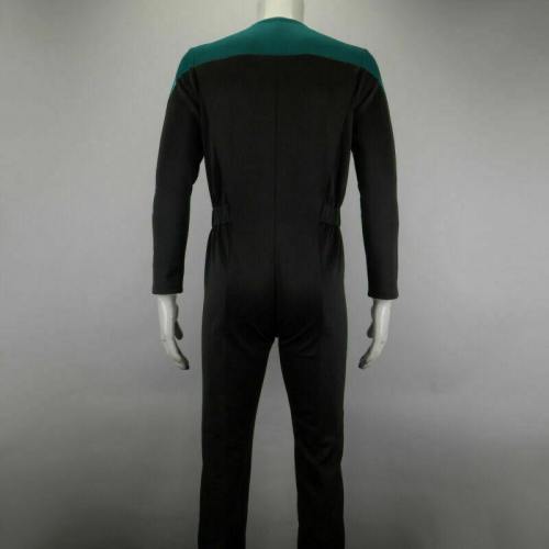 Star Trek Deep Space Nine Blue Uniform Jumpsuit Cosplay Adult Male Costumes New