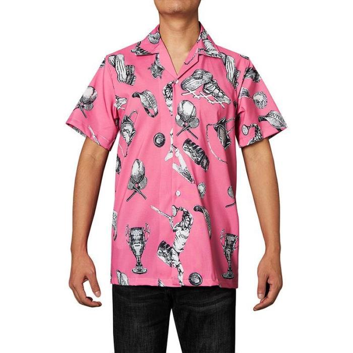 Men'S Hawaiian Shirts Sports Printing