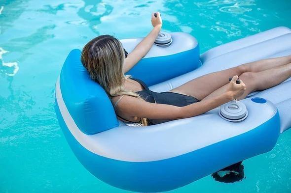 Motorized Inflatable Swimming Pool Lounger