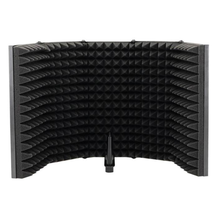 Sound Absorbing Foam Foldable Panel Mic Isolation Shield Stand Mount