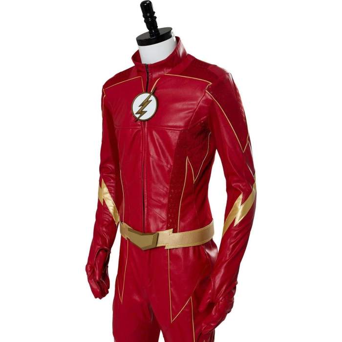 The Flash Season 4 Barry Allen Grant Gustin Flash Outfit Suit Cosplay Costume