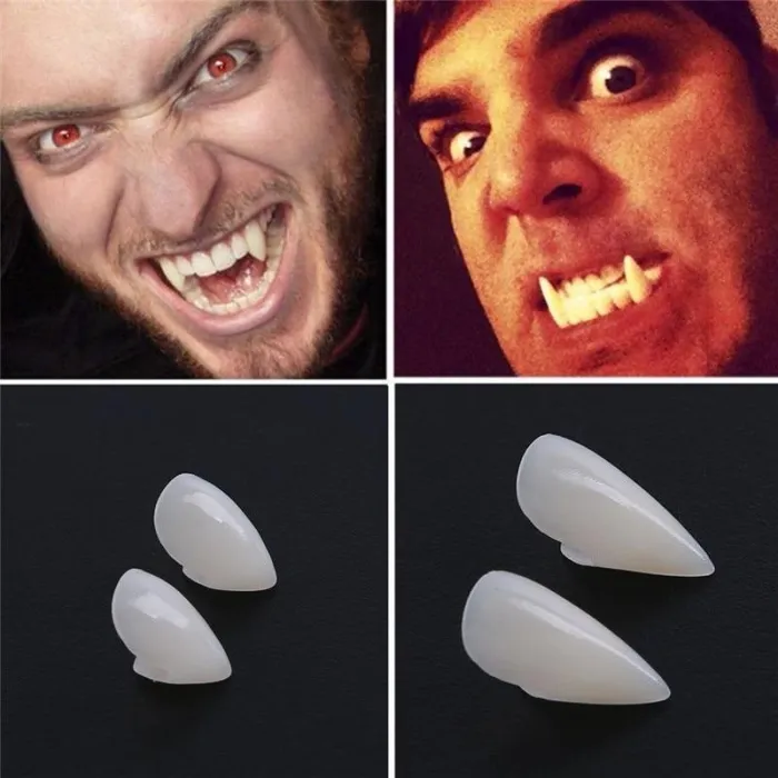 Halloween Dentures Zombie Ghost Devil Werewolf Vampire Teeth Props