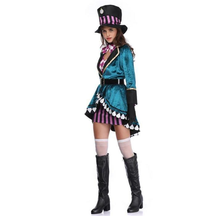 Alice In Wonderland Alice Dress Suit Magician Cosplay