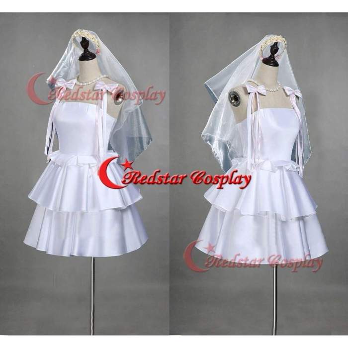 Love Live Cosplay Costume Wedding Dress Cosplay Nozomi Tojo Cosplay Costume Daily Dress