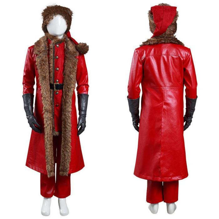 The Christmas Chronicles Santa Claus Kids Children Coat Shirt Pants Outfits Halloween Carnival Suit Cosplay Costume