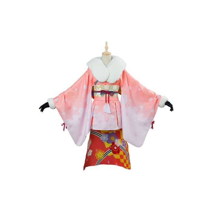 Fate/Grand Order Jeanne D'Arc Alter Santa Lily Cosplay Costume New Year Kimono
