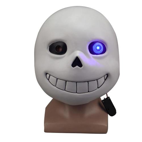 Undertale Sans Latex Led Light Full Mask Halloween Cosplay Costumes