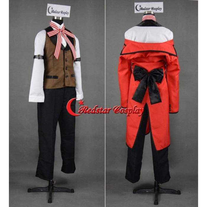 Black Butler Kuroshitsuji Shinigami Grell Sutcliff Cosplay Costume Custom In Any Size