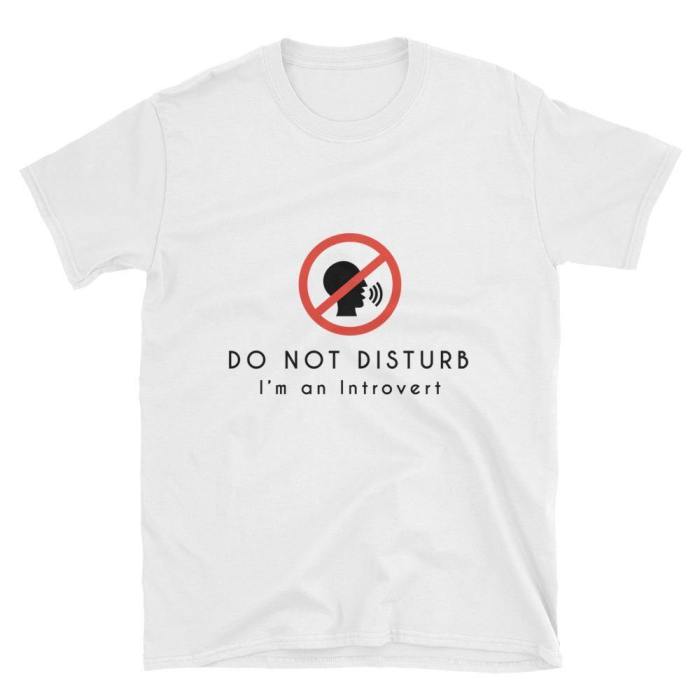  Do Not Disturb  Short-Sleeve Unisex T-Shirt (White)
