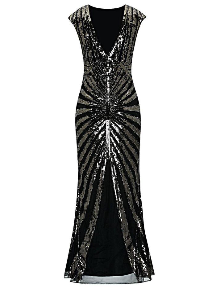 Luxury Sequin Fishtail Hem Dress