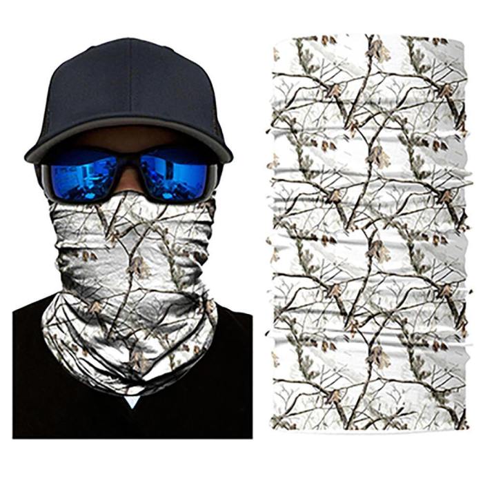 3D Hunting Tree Camouflage Military Tactical Face Shield Bandana Mask