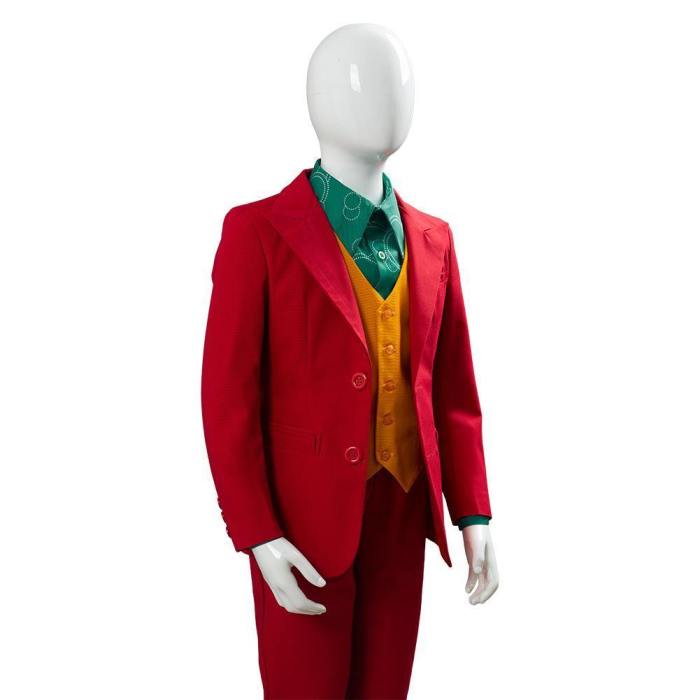 Joker Origin Romeo Joaquin Phoenix Arthur Fleck Suit Cosplay Costume For Kids