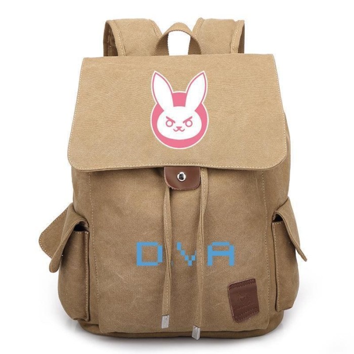 Game Overwatch Casual Canvas Backpack