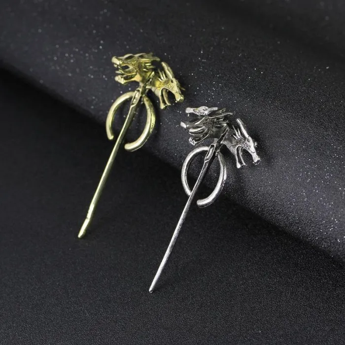 Game Of Thrones Daenerys Targaryen Cosplay Badge Dragon Brooch Pin